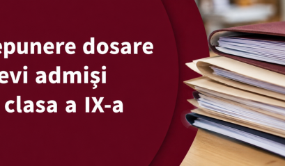 Informații înscriere clasa a IX-a